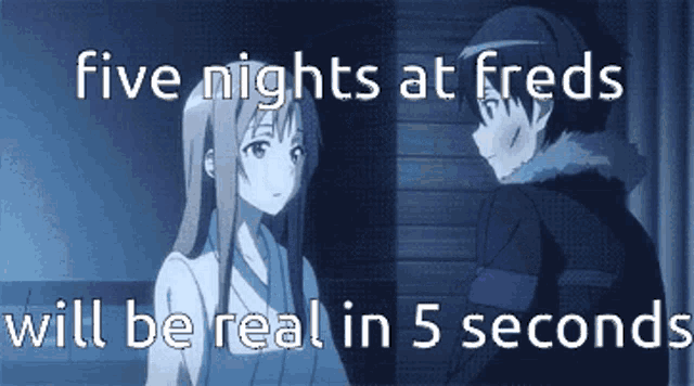 a poster that says five nights at freds