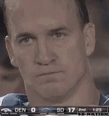 Glare Peyton Manning GIF - Glare Peyton Manning Staring GIFs