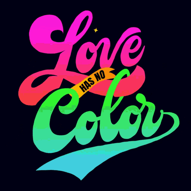 a sign that says love has no color on it