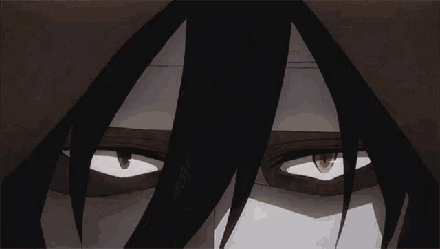 a close up of a person 's face with a hood and a mask on .