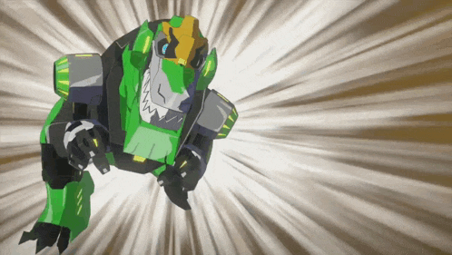 a cartoon drawing of a robot that looks like a t-rex