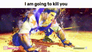 a man is laying on the ground in a video game with the words `` i am going to kill you '' written above him .