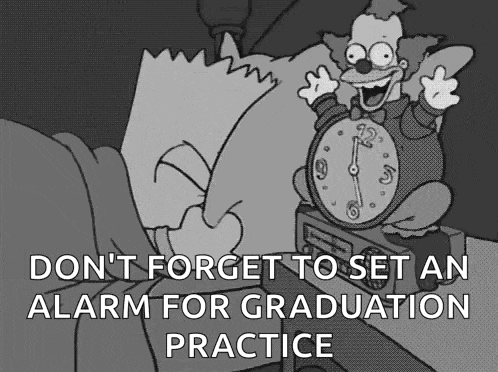 Alarmclock Bart GIF