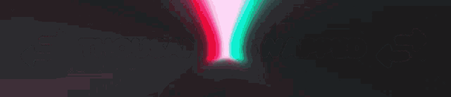 a red , green , and white light is coming out of a dark room .
