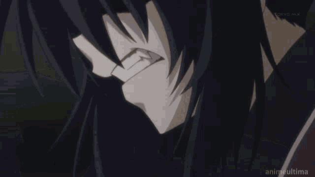 a close up of a person 's face with tokyo mx written in the corner