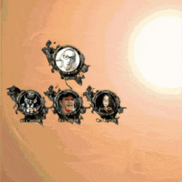 a picture of a group of people with the name captain on them