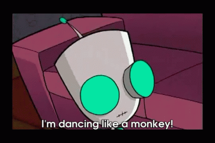 Dance Monkey Dance GIF - Invader Zim Planet Jackers Robot GIFs