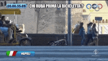 a screenshot of a tv show with the words napoli on the bottom