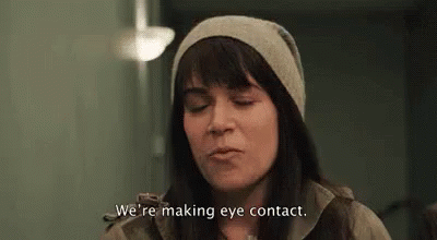 We'Re Making Eye Contact GIF - Eye Contact Making Eye Contact Abbi Jacobsen GIFs