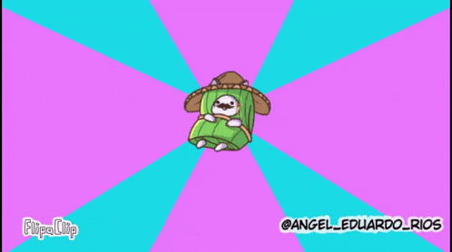 a cartoon of a cat wearing a sombrero with the name angel eduardo rios at the bottom
