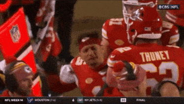 a cbs nfl broadcast of a football game between the jets and the kansas city chiefs