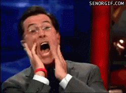 Stephen Colbert The Late Show GIF - Stephen Colbert The Late Show Scream GIFs