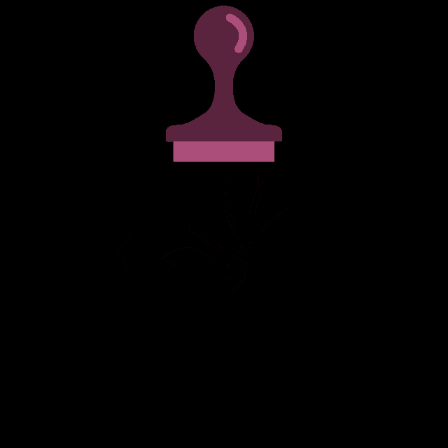 a pink circle on a black background with a pink smoke coming out of it