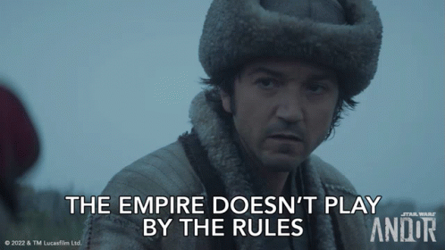 The Empire Doesnt Play By The Rules Cassian Andor GIF - The Empire Doesnt Play By The Rules Cassian Andor Diego Luna GIFs