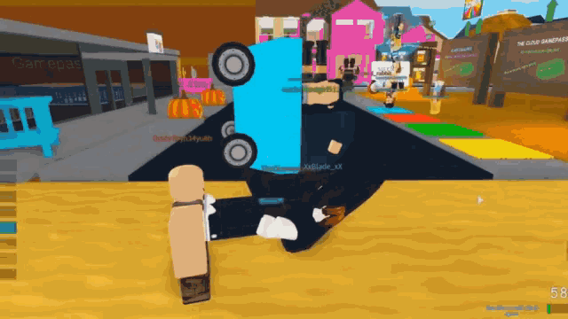 a screenshot of a video game with the number 58 on the bottom left