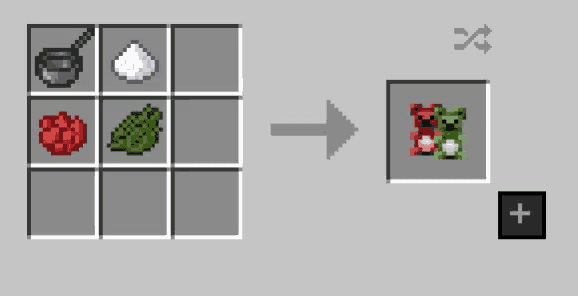 a screenshot of a minecraft recipe with a frog