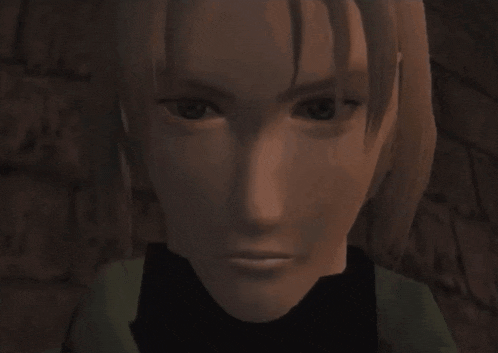 a video game character says " i 'm locked in " at the bottom of his face