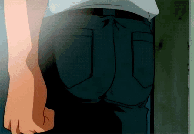 a cartoon of a person standing in a doorway