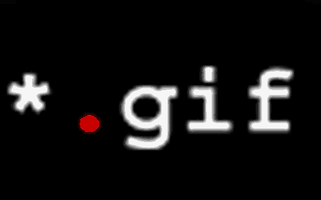 a black background with white text that says gif