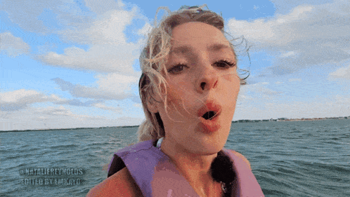 Nataliereynolds Blowing Air GIF - Nataliereynolds Blowing Air Ocean GIFs