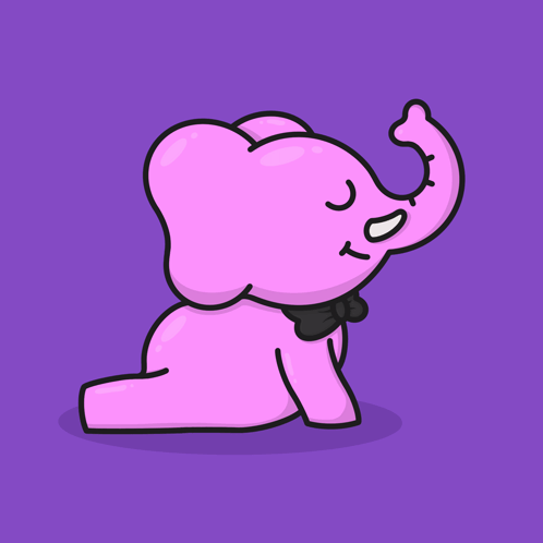 Kawaii Elephant GIF - Kawaii Elephant Pink GIFs