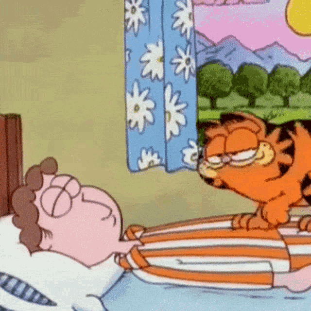 Garfield Morning GIF - Garfield Morning Garfield The Cat GIFs