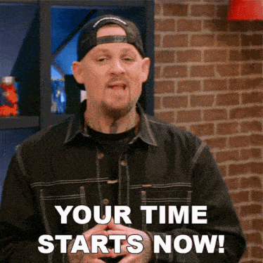 Your Time Starts Now Joel Madden GIF - Your Time Starts Now Joel Madden Ink Master GIFs