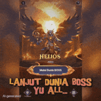 a screenshot of a video game that says helios