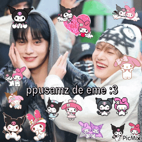 a picture of two boys with a caption that says ppusamz deeme 3