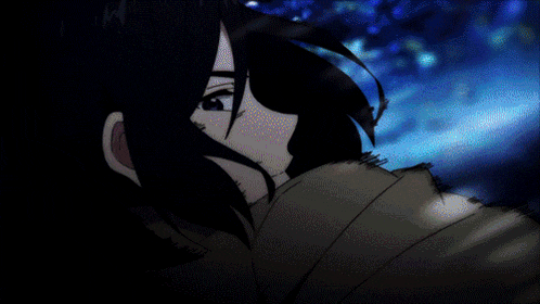 a man and a woman are fighting with swords in a cartoon