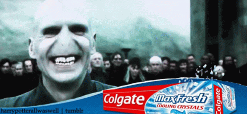 Voldemort Toothpaste GIF - Voldemort Toothpaste Funny GIFs