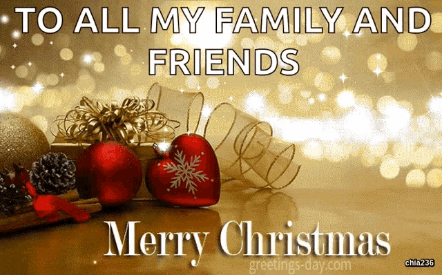 a christmas card that says merry christmas on it