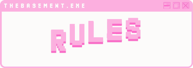 the word rules is on a white background