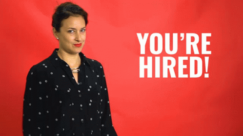 Stickergiant You Are Hired GIF - Stickergiant You Are Hired Hired GIFs