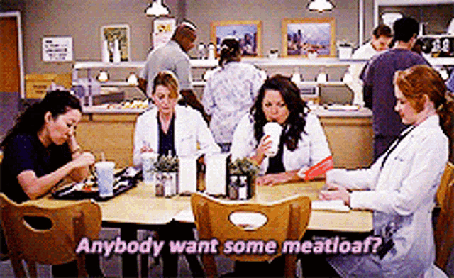 Greys Anatomy April Kepner GIF - Greys Anatomy April Kepner Anybody Wants Some Meatloaf GIFs