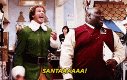 Elf Santa GIF - Elf Santa Excited GIFs