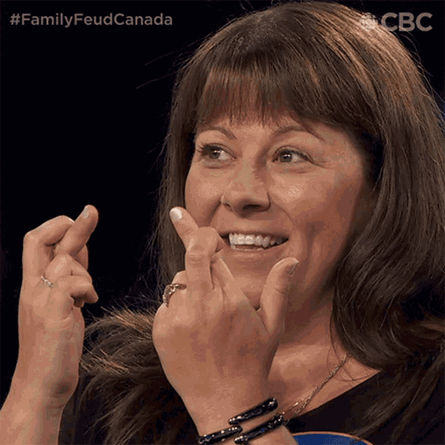 Fingers Crossed Family Feud Canada GIF - Fingers Crossed Family Feud Canada Please GIFs