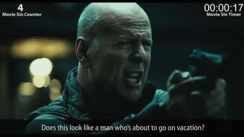 "Does This Look Like A Man Who'S About To Go On Vacation?" — Cinema Sins GIF - Cinema Sins GIFs