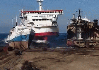 Ship GIF - Ship Docking Boat Crash GIFs
