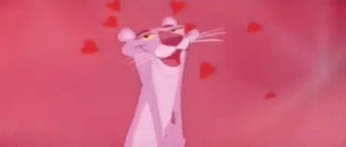 Pink Panther Love GIF - Pink Panther Love Hearts GIFs