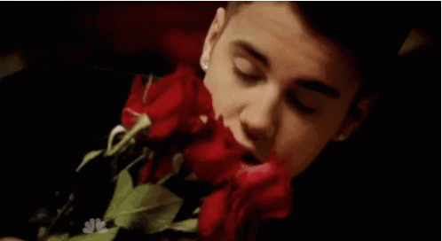 Justin Bieber Kiss Justin Bieber Flowers GIF - Justin Bieber Kiss Justin Bieber Justin Bieber Flowers GIFs