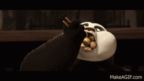 Eating Lunch GIF - Eating Lunch Po GIFs