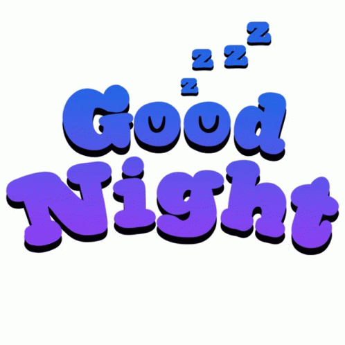 Good Night Animated Text Sticker - Good Night Animated Text Text ...