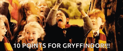 Harry Potter Gryffindor GIF - Harry Potter Gryffindor Ten Points GIFs