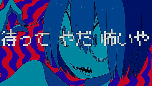 a colorful drawing of a girl with teeth and the words written in chinese