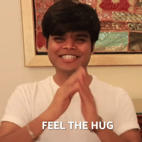 Feel The Hug Anil Mahato GIF - Feel The Hug Anil Mahato Hug GIFs