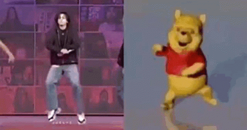Jungkook Winnie The Pooh GIF - Jungkook Winnie The Pooh Dancing GIFs