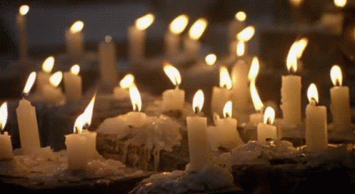 Candles Burning Spooky GIF - Candles Burning Spooky Halloween Costumes2022 GIFs
