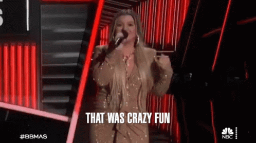 That Was Crazy Fun Kelly Clarkson GIF - That Was Crazy Fun Kelly Clarkson Billboard Music Awards GIFs