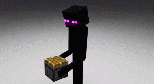 Enderman Ouch GIF - Enderman Ouch Minecraft GIFs
